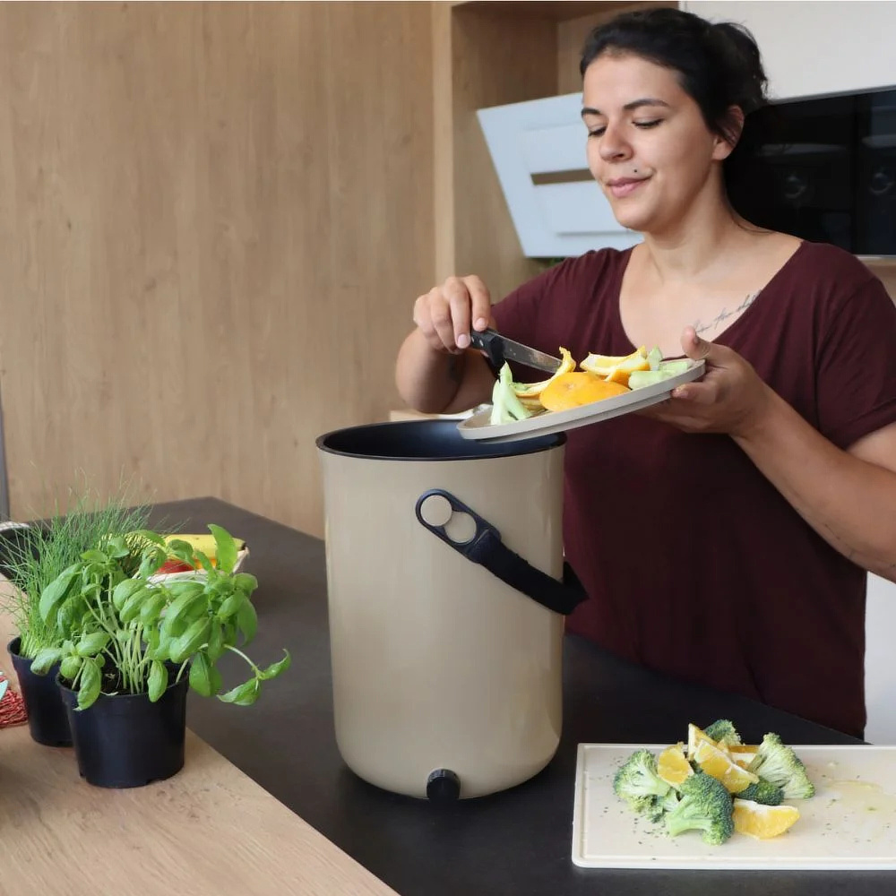 Bokashi Organko 2 compost bin set - Cappuccino - Image 2