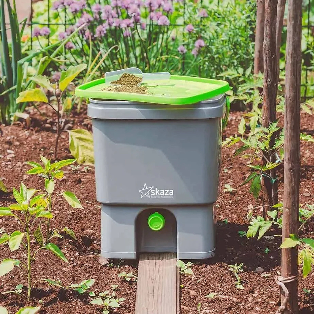 Bokashi Organko 1 compostbakset - Grijs/Groen - Afbeelding 2
