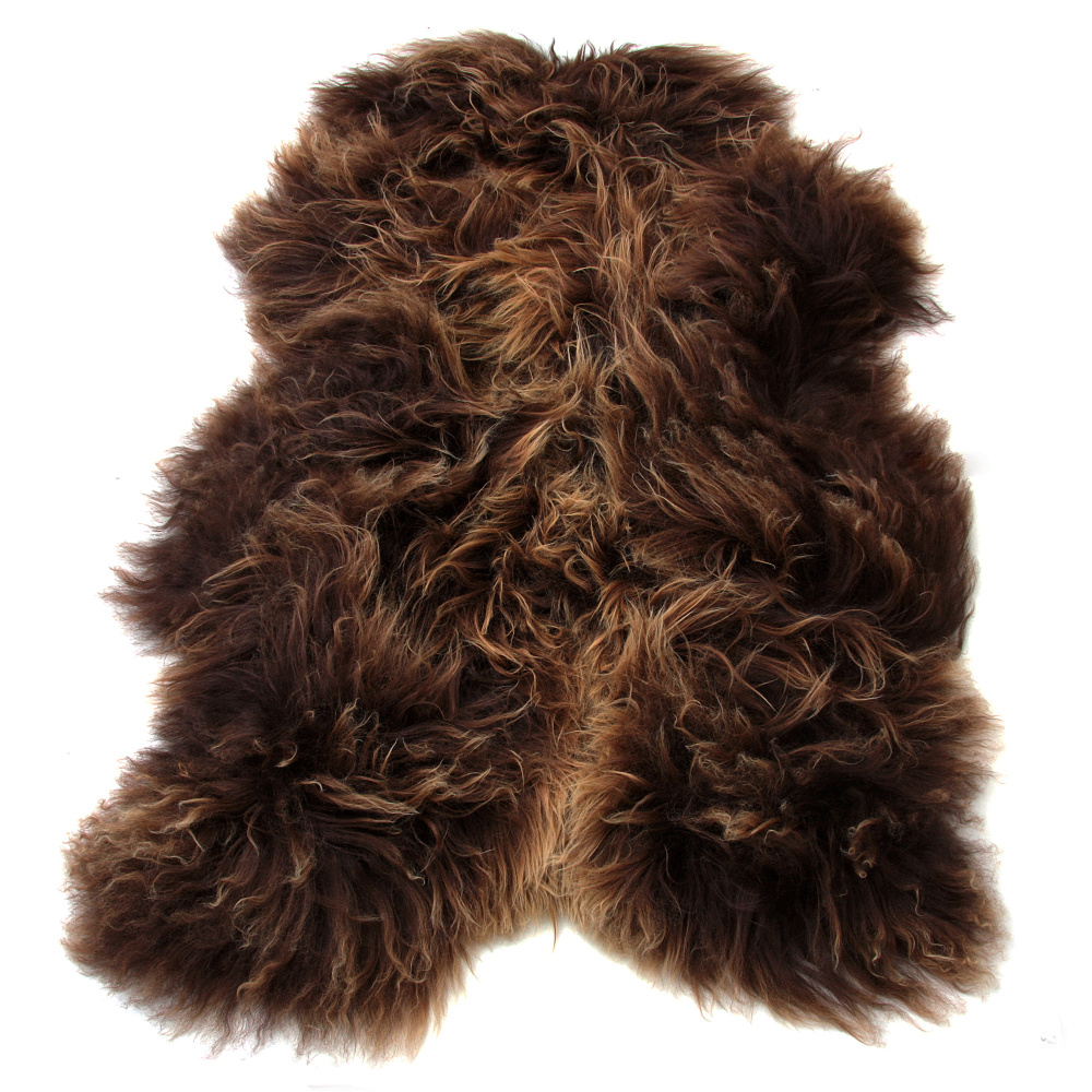 SoftSheep IJslandse lamsvacht - Bruin, lang haar - Afbeelding 2