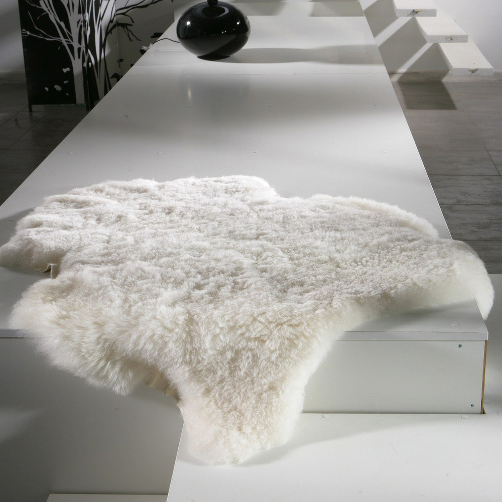 SoftSheep isländskt lammskinn - Vitt, kort hår - Bild 2