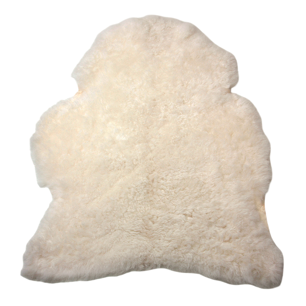 SoftSheep peau d'agneau islandaise - Blanc, à poils courts