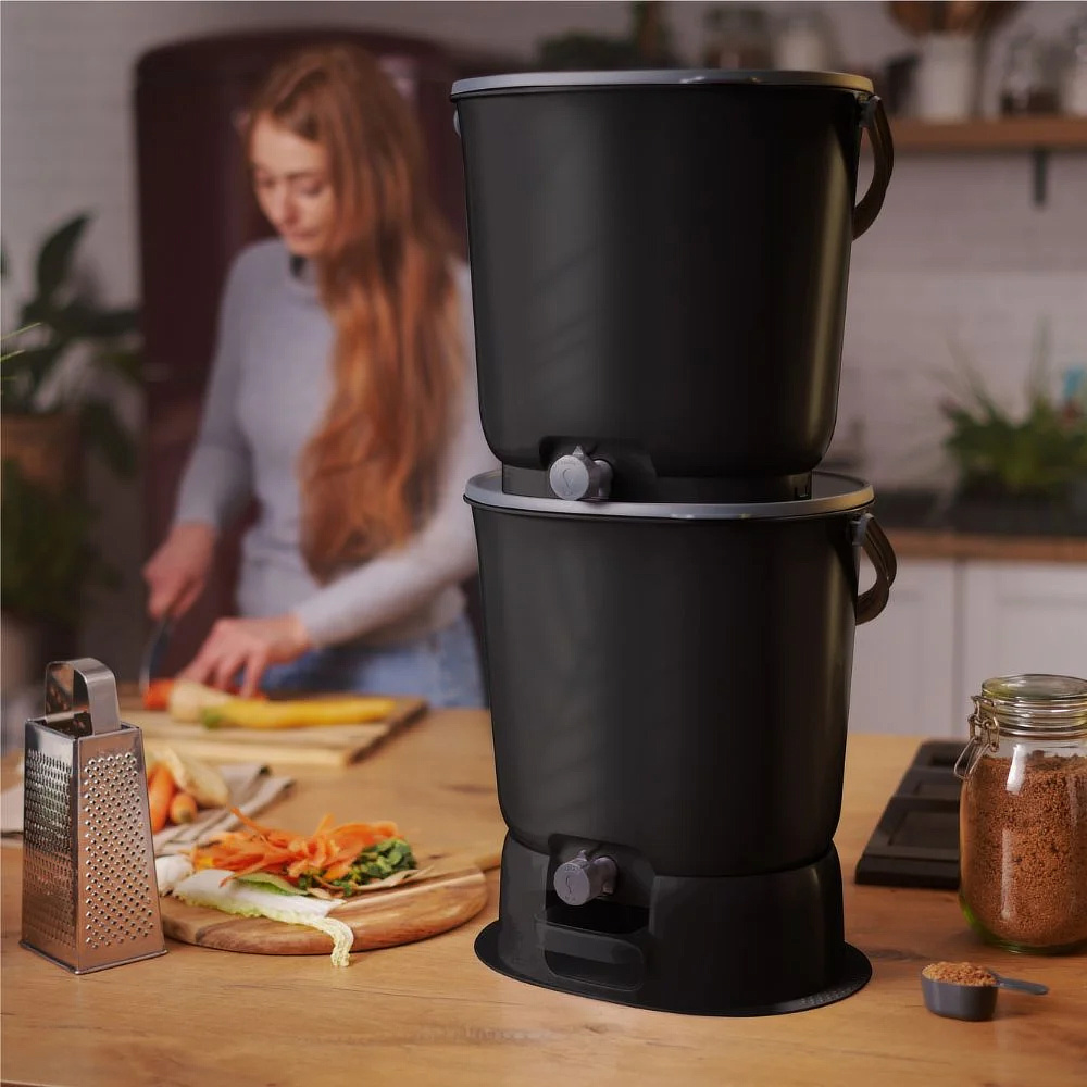 Bokashi Essential compostemmer set - Zwart - Afbeelding 2