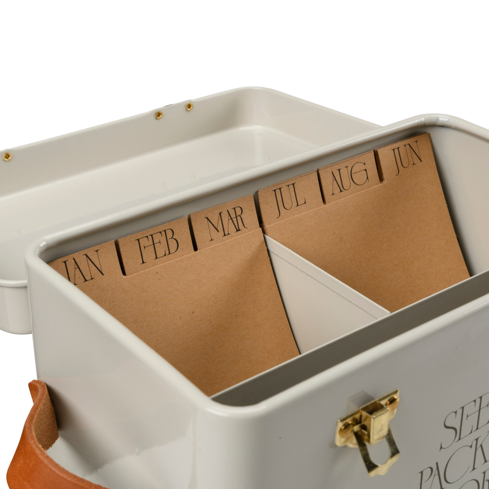 Burgon & Ball frøkasse i metal - Beige - Billede 4
