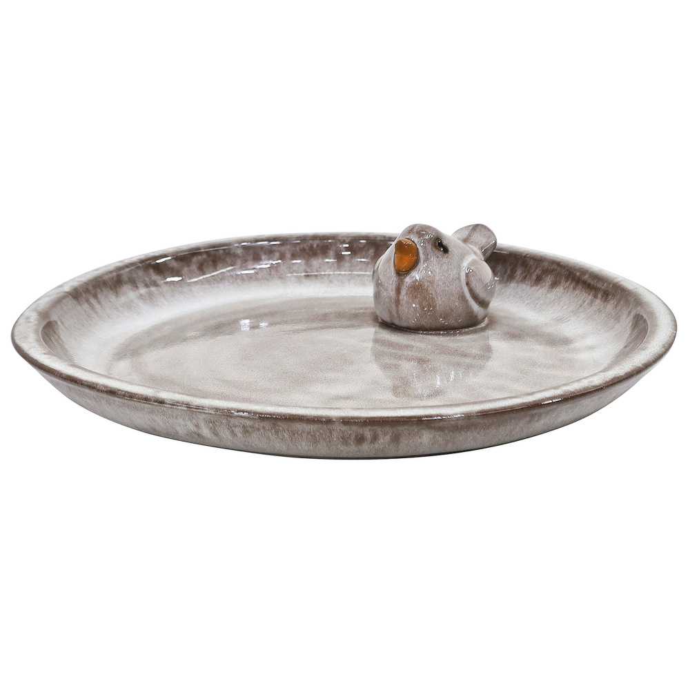 Gus Design vogelbad met vogel - Grijs - Afbeelding 3