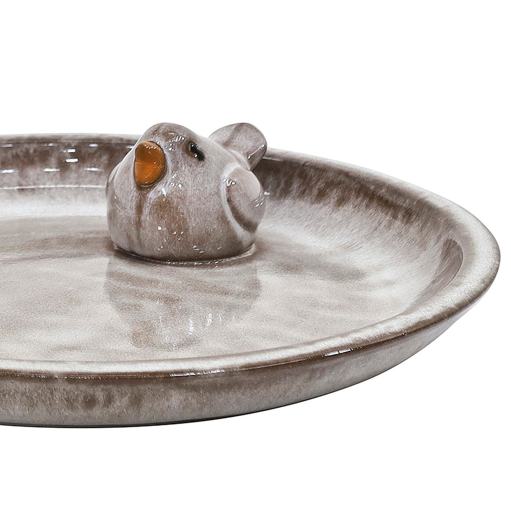 Gus Design Vogelbad mit Vogel - Grau - Bild 4