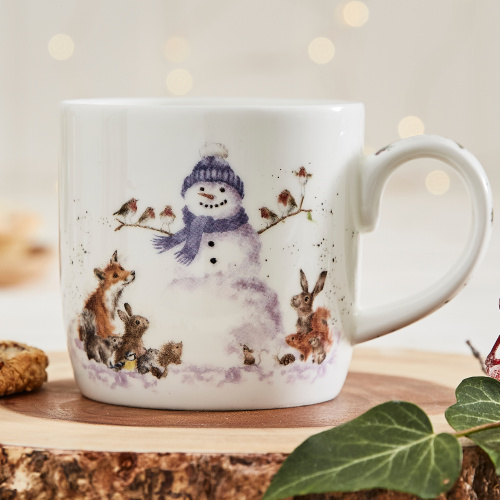Wrendale mugg - Snögubbe