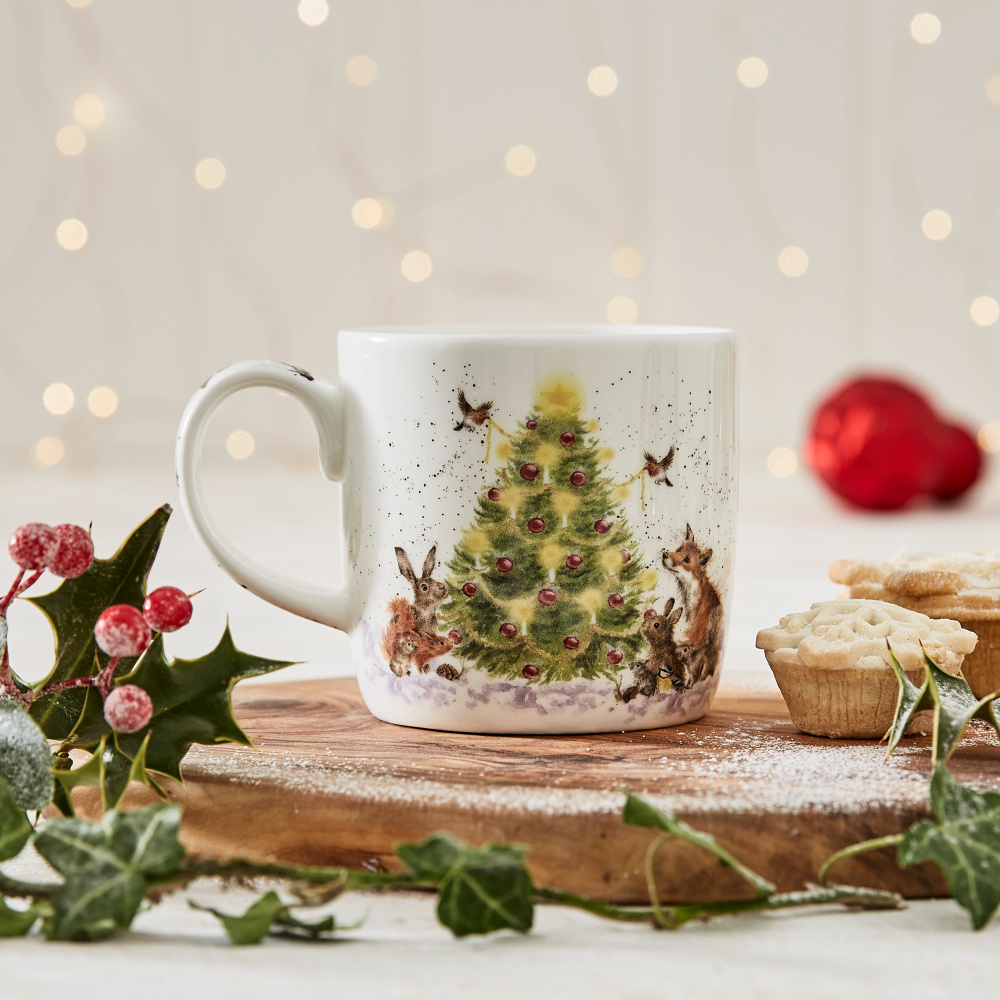 Wrendale-mugg - Julgran - Bild 5