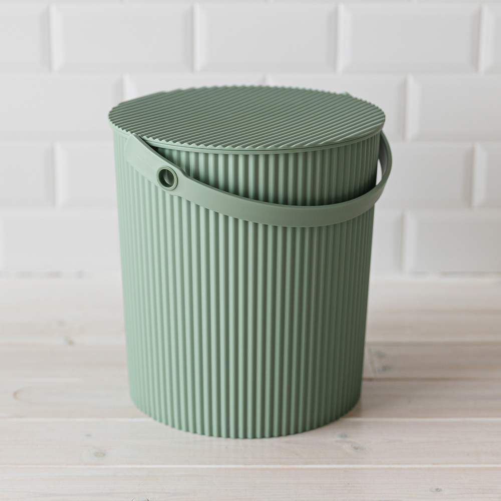 Omnioutil emmer - stoffig groen, 10 L - Afbeelding 3