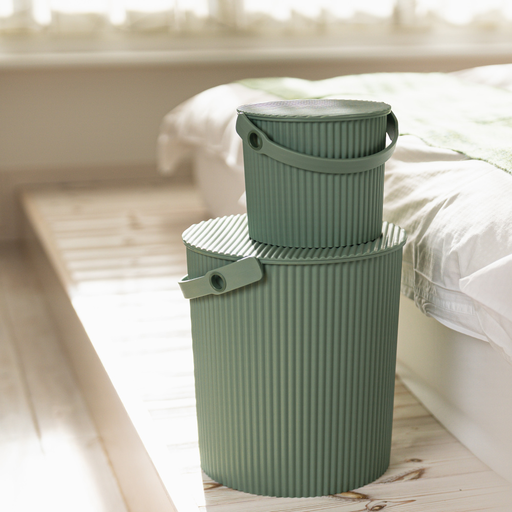 Omnioutil emmer - stoffig groen,  4 L - Afbeelding 4