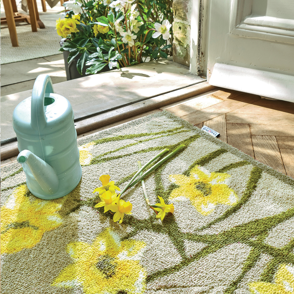 Hug Rug Eco Doormat, 65x85 - Daffodils - Image 2