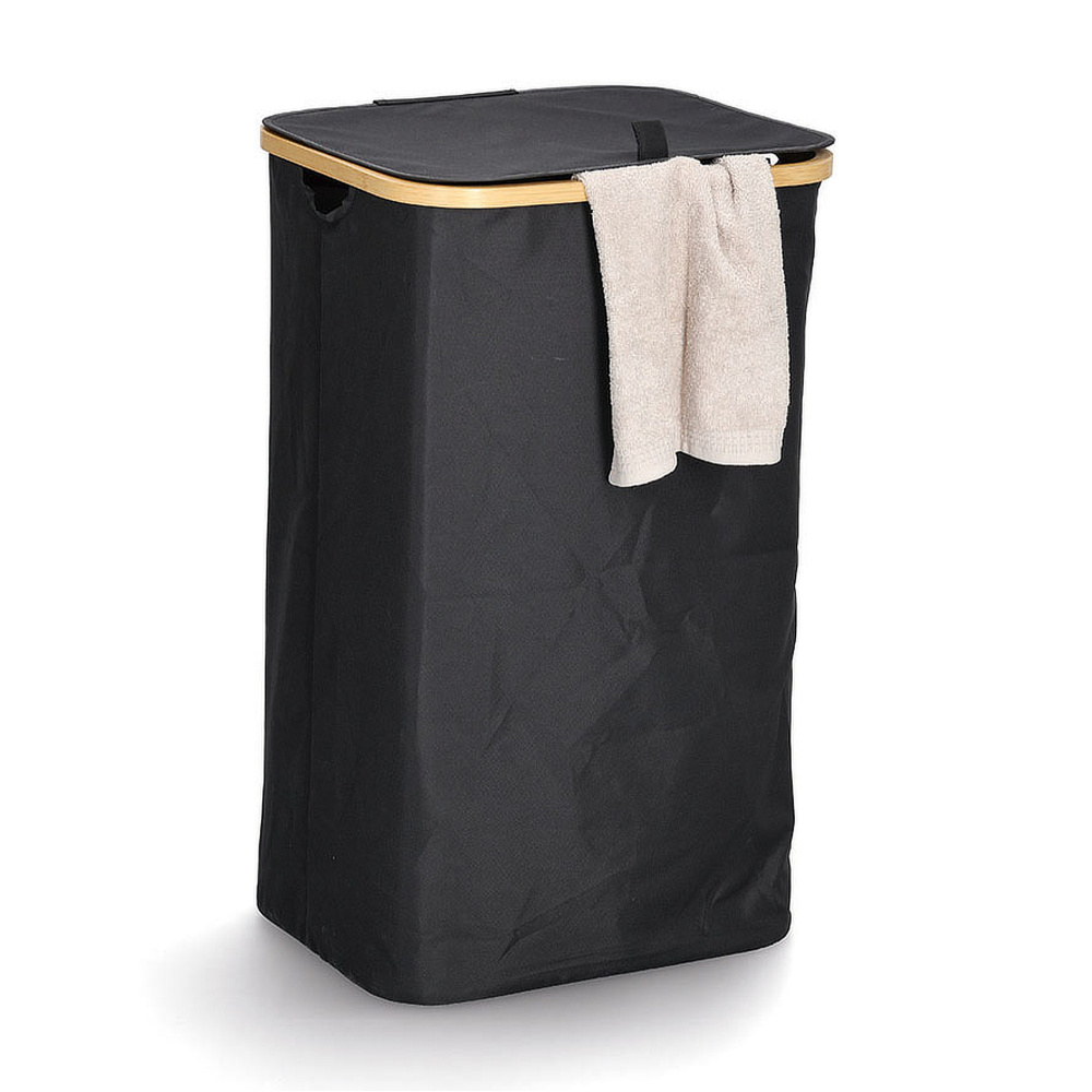 Zeller wasmand met draagtas - Zwart - Afbeelding 4