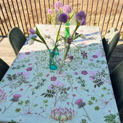 Flora Danica Tischdecke, 220 cm – wilde Pflanzen