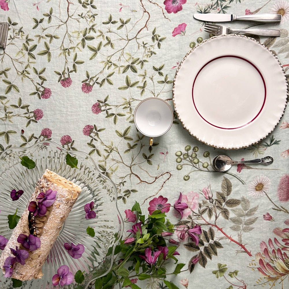 Nappe Flora Danica, 350 cm - Plantes sauvages - Image 2