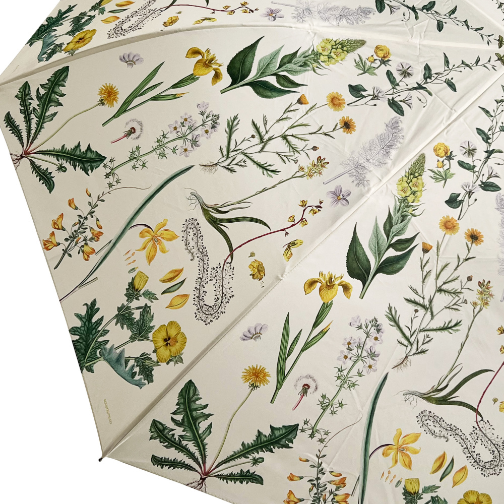 Parapluie pliant Flora Danica - Fleurs jaunes - Image 5