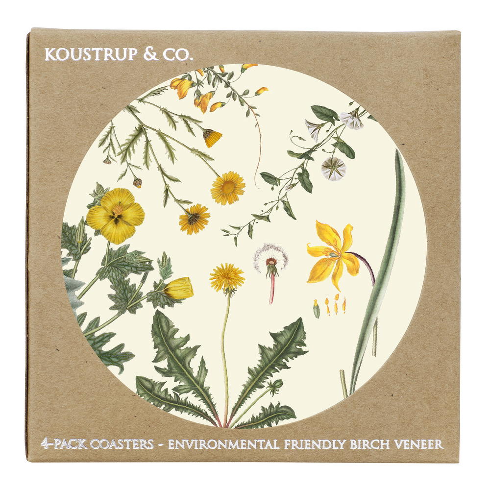 Sous-verres Flora Danica - Fleurs jaunes - Image 4
