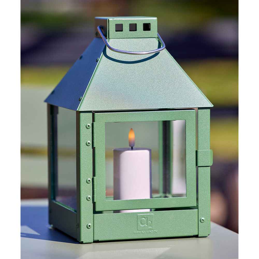 A2 Living steel lantern, olive green - 27.5 cm - Image 2