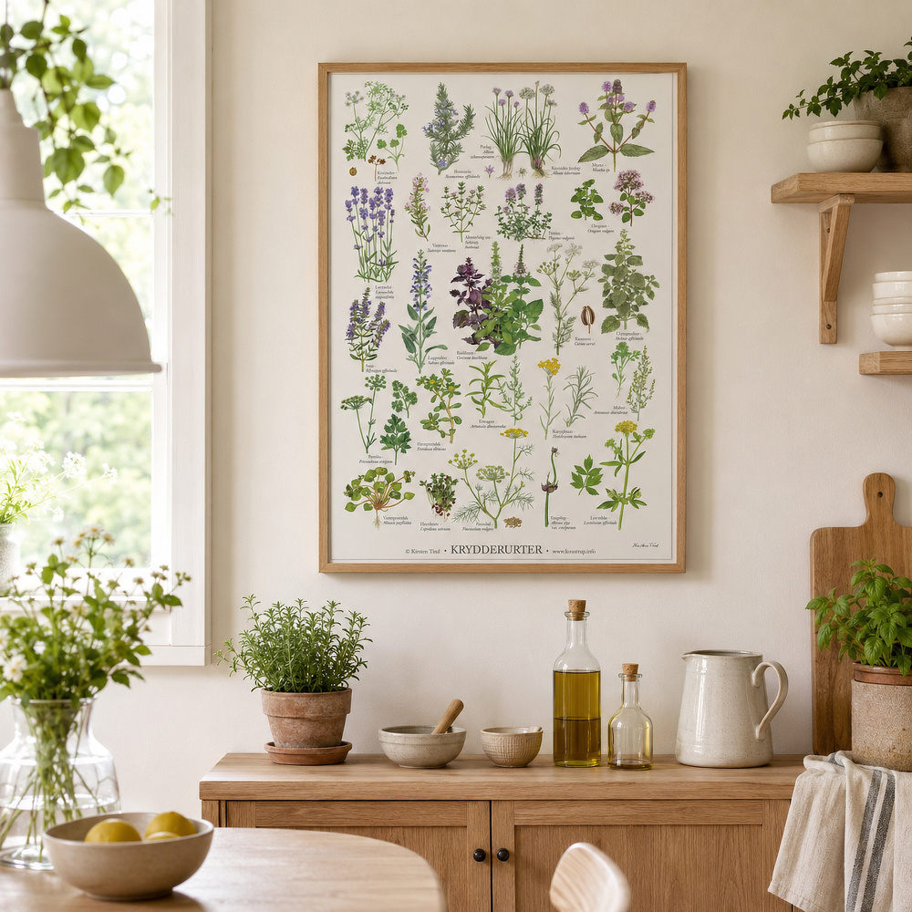 Koustrup & Co. Plakat mit Kräutern - A2 - Bild 2