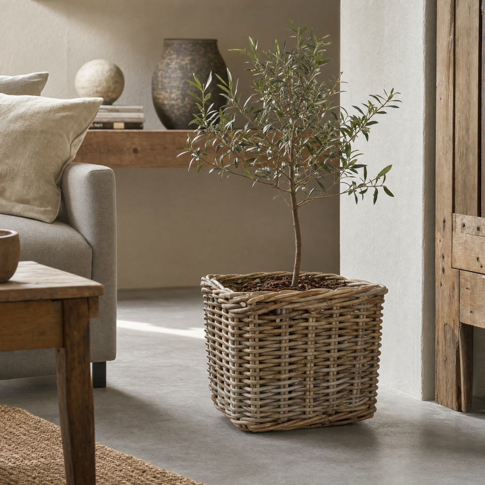 A2 Living Rattankorb, quadratisch - 37 x 37 - Bild 4