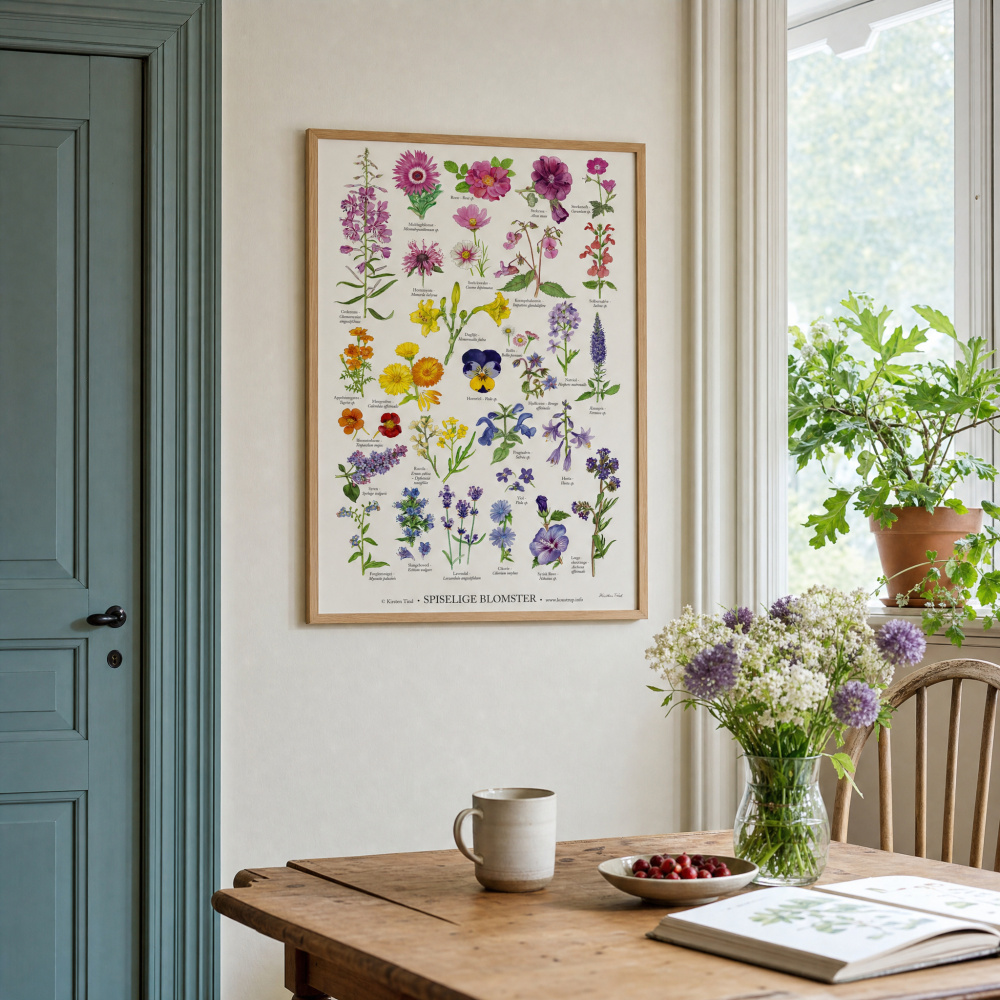Koustrup plakat - Spiselige blomster, A2 - Billede 3
