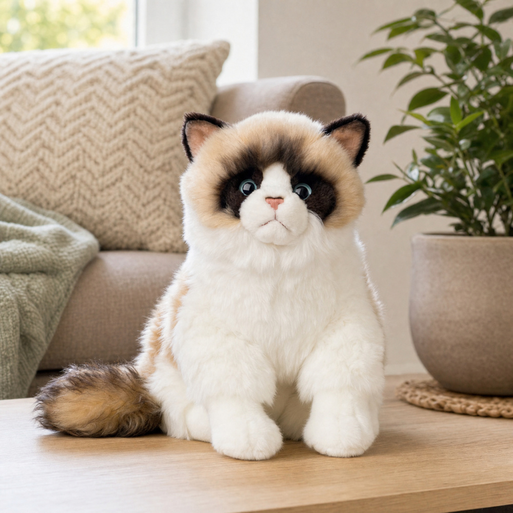 Living Nature knuffel - Ragdoll-kat, 25 cm - Afbeelding 3