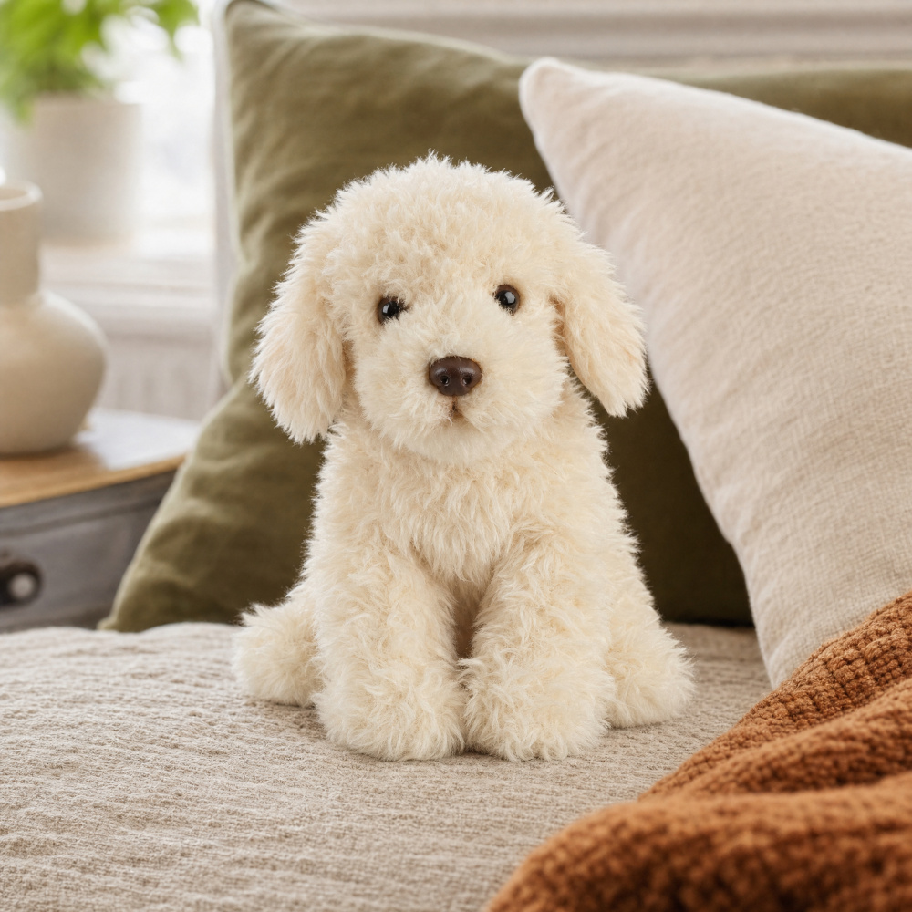 Living Nature knuffel - Labradoodle, 21 cm - Afbeelding 2