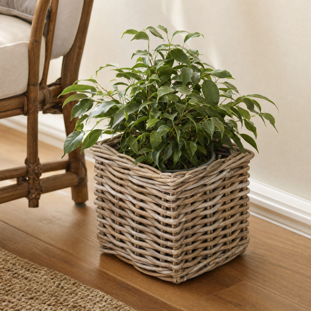 A2 Living Rattankorb, quadratisch - 27 x 27 - Bild 4