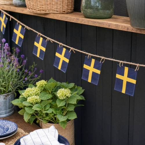 A2 Living Textilflaggen, 8 Stk. - Schweden