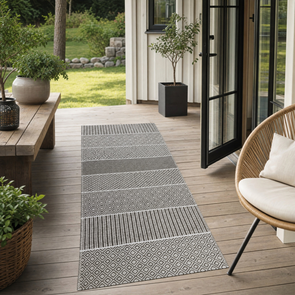 Horredsmattan Outdoorteppich - Alfie grau, 70x200 - Bild 3