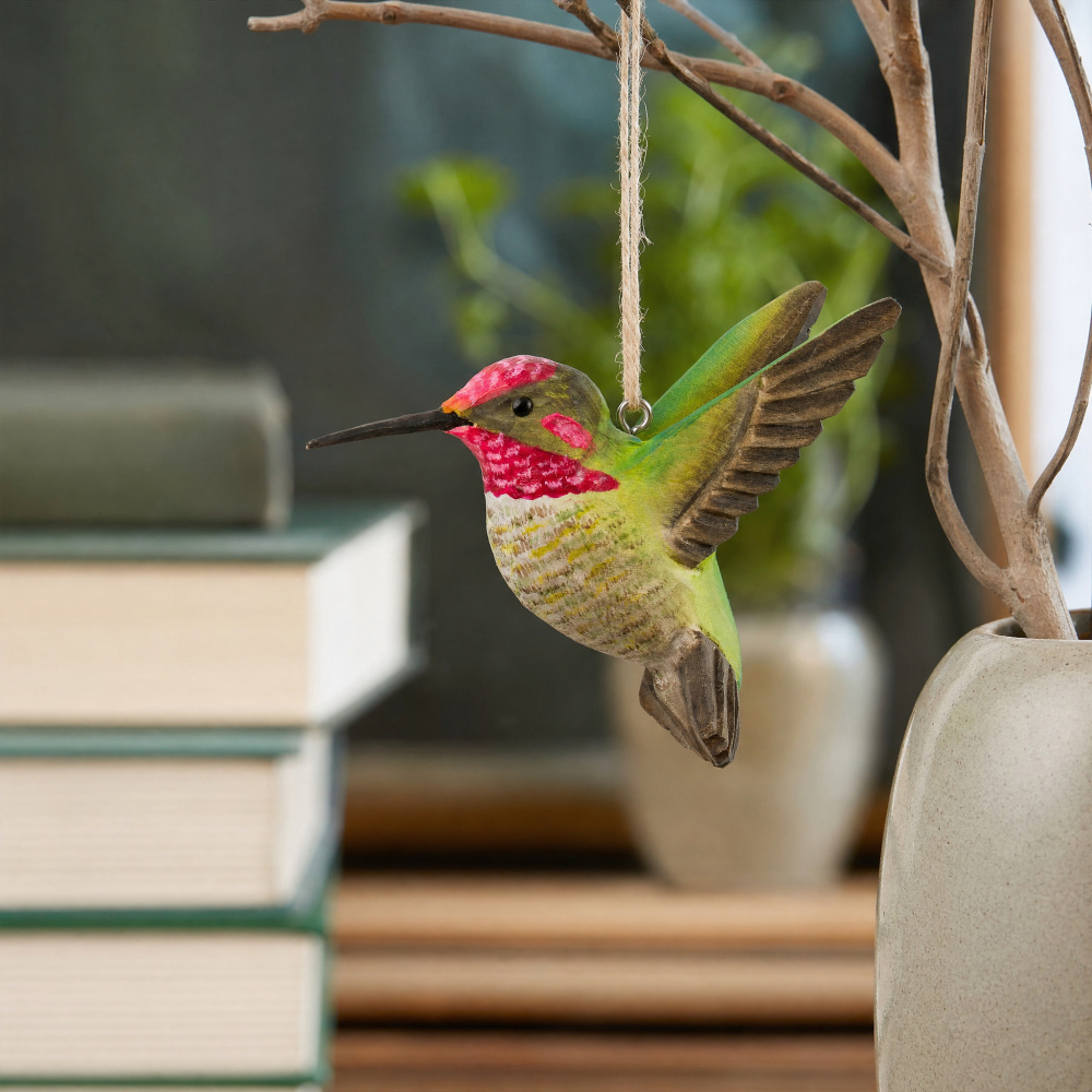 Wildlife Garden houten vogel - Anna's kolibrie, 2 st. - Afbeelding 3