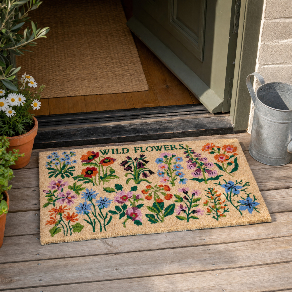 Rex London coir doormat - flowers - Image 2