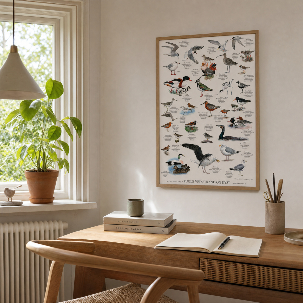 Koustrup Poster - Birds at the Beach, A2 - Image 2