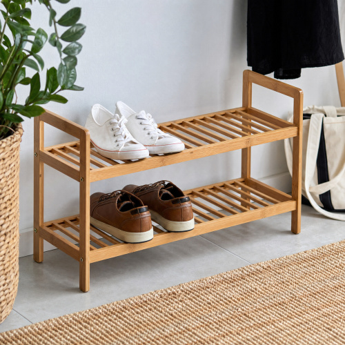 Zeller Schuhregal aus Bambus - 2 Regale