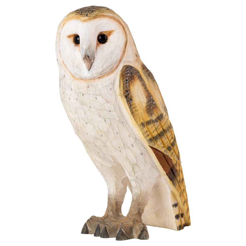 Oiseau en bois Wildlife Garden - Effraie des clochers - Image 3