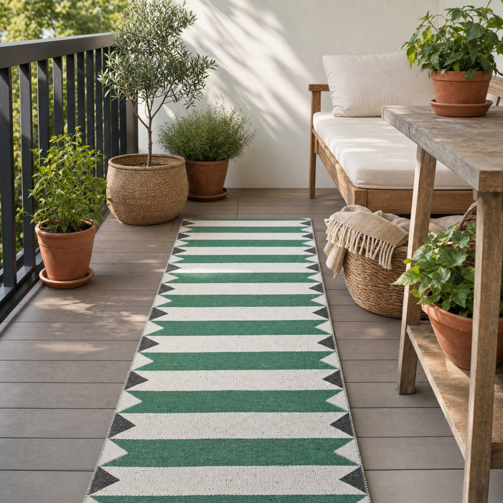 Tapis d’extérieur Horredsmattan - Peak vert, 70x200 - Image 2