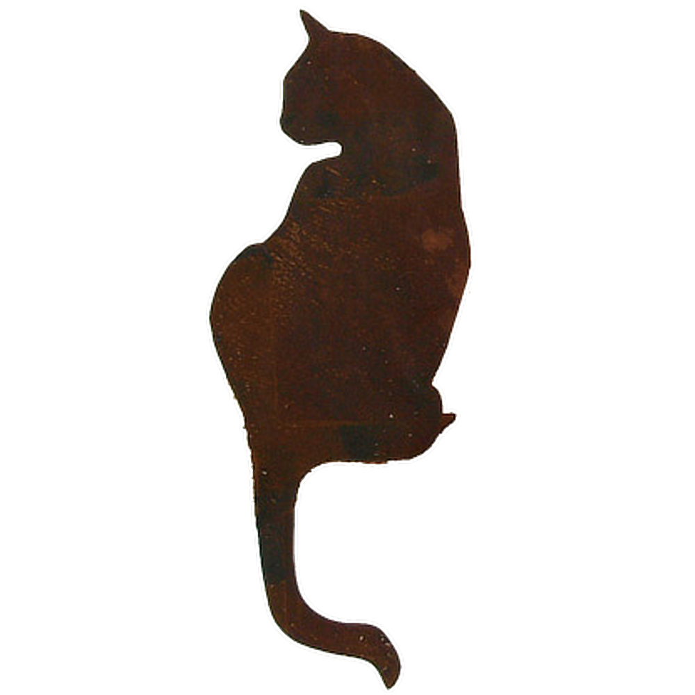 Danas ijzeren figuur - Zittende kat die achterom kijkt - Afbeelding 2