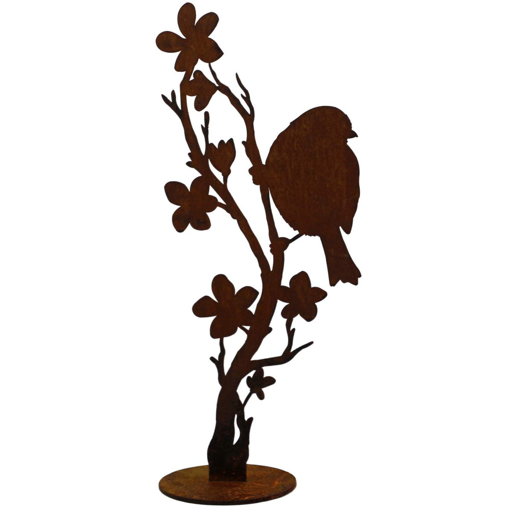 Danas Eisenfigur - Vogel auf Blütenzweig - Bild 2
