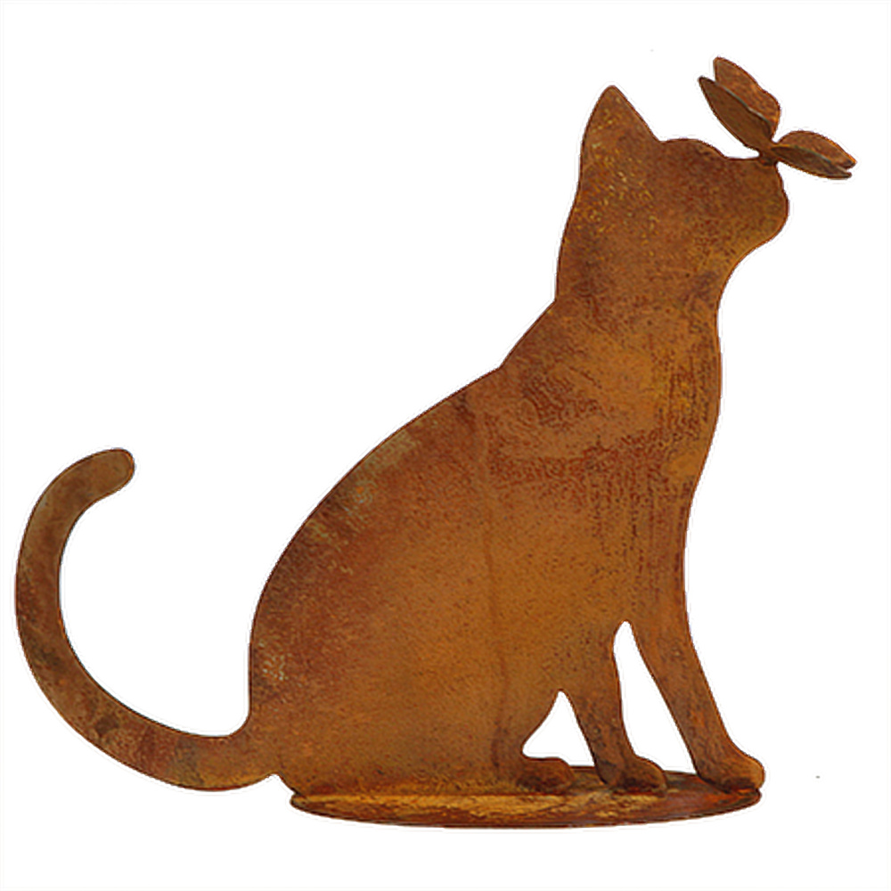 Dana's iron figure - Cat with a butterfly on its nose - Image 2