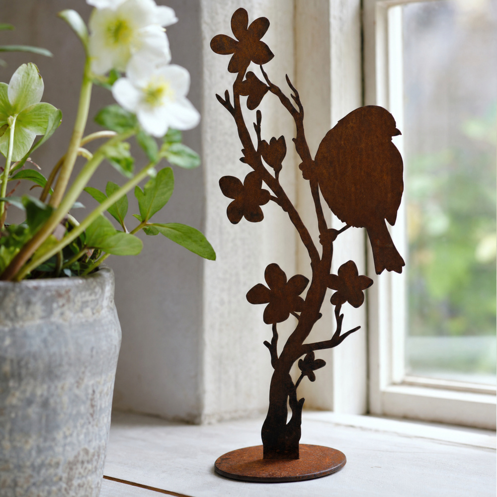 Danas Eisenfigur - Vogel auf Blütenzweig - Bild 3