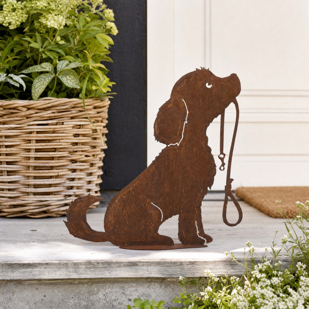 Dana's ijzeren figuur - Hond met riem in de bek - Afbeelding 3