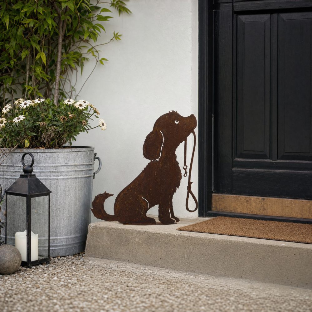 Dana's iron figure - Dog with a leash in its mouth - Image 4