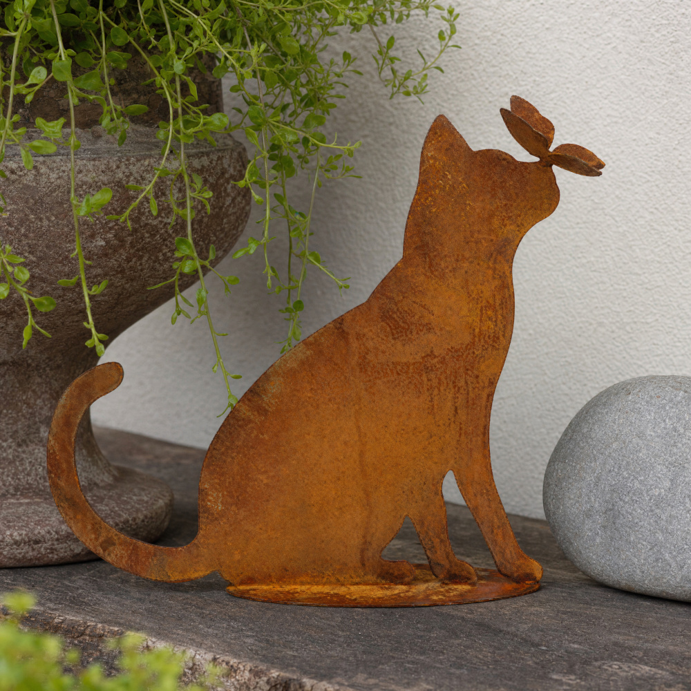 Dana's iron figure - Cat with a butterfly on its nose - Image 4