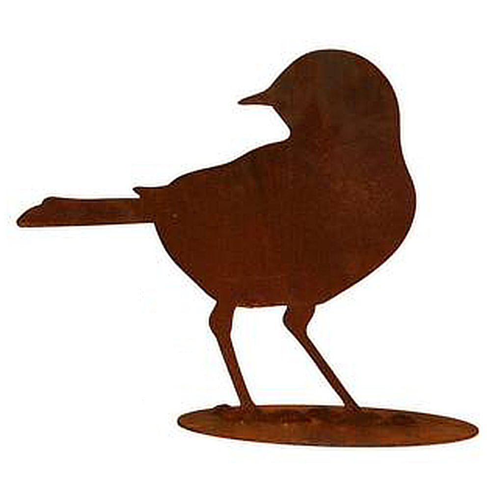 Danas Eisenfigur - zurückblickende Amsel - Bild 2