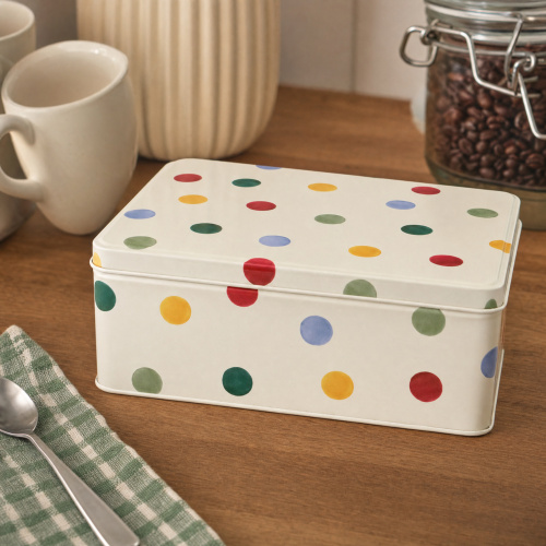 Elite Tins Aufbewahrungsdose - Polka-Dots