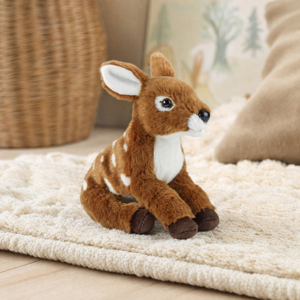 Living Nature plush toy - Roe deer fawn, 9 cm - Image 4