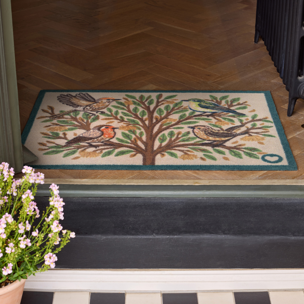 Hug Rug Eco Doormat, 65x85 - Birds - Image 2