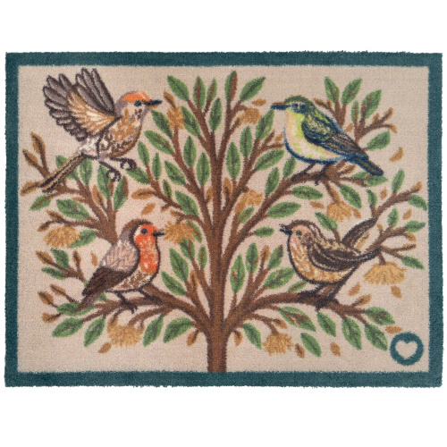 Hug Rug Öko-Türmatte, 65x85 - Vögel