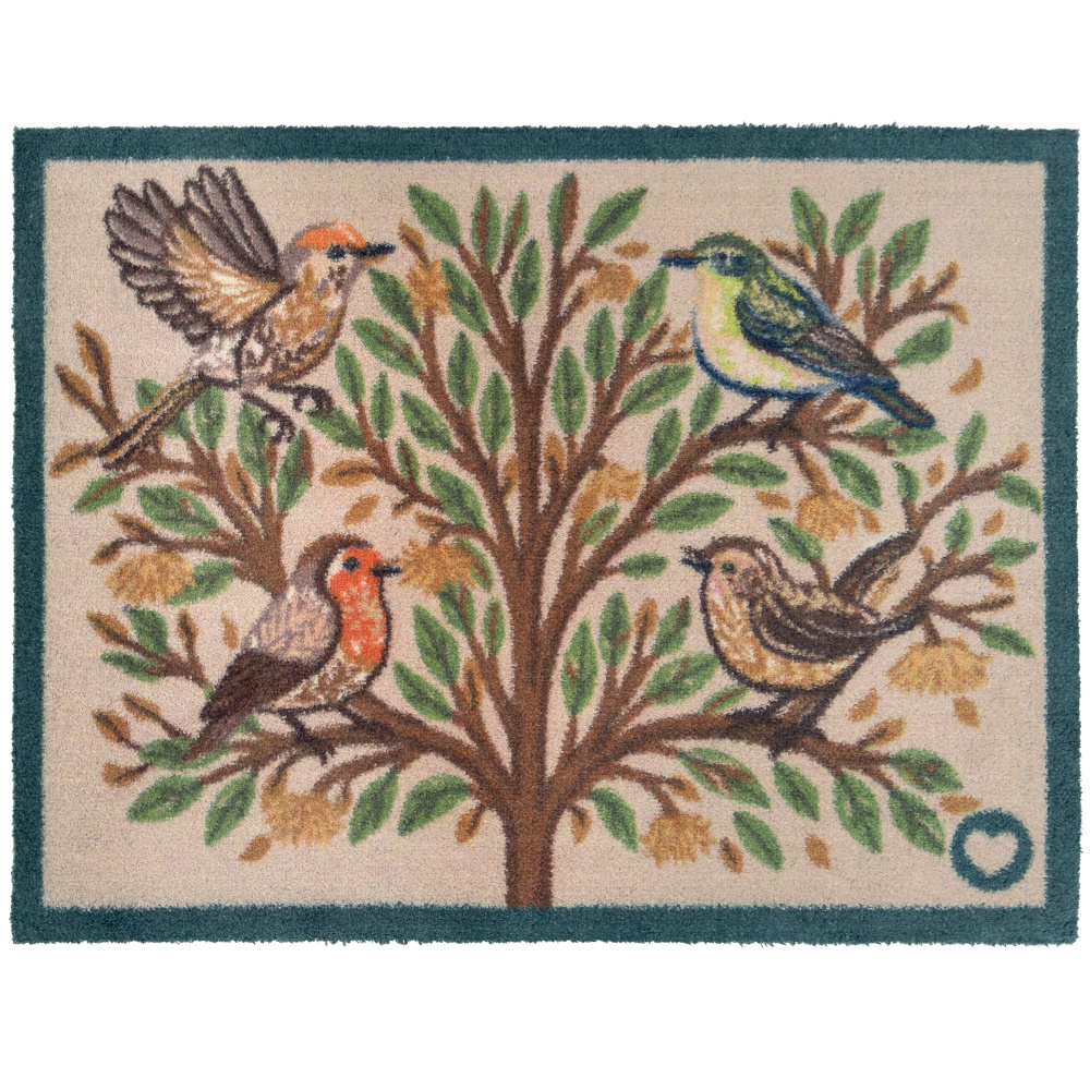 Hug Rug Eco Doormat, 65x85 - Birds