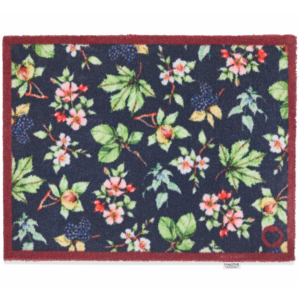 Hug Rug Eco Doormat, 65x85 - Berries and Bushes