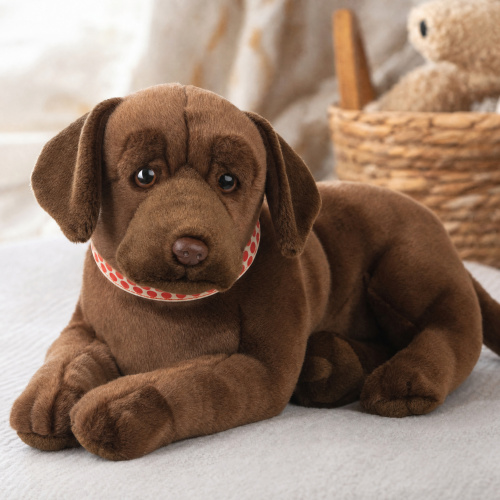 Living Nature bamse - Labrador, brun, 34 cm