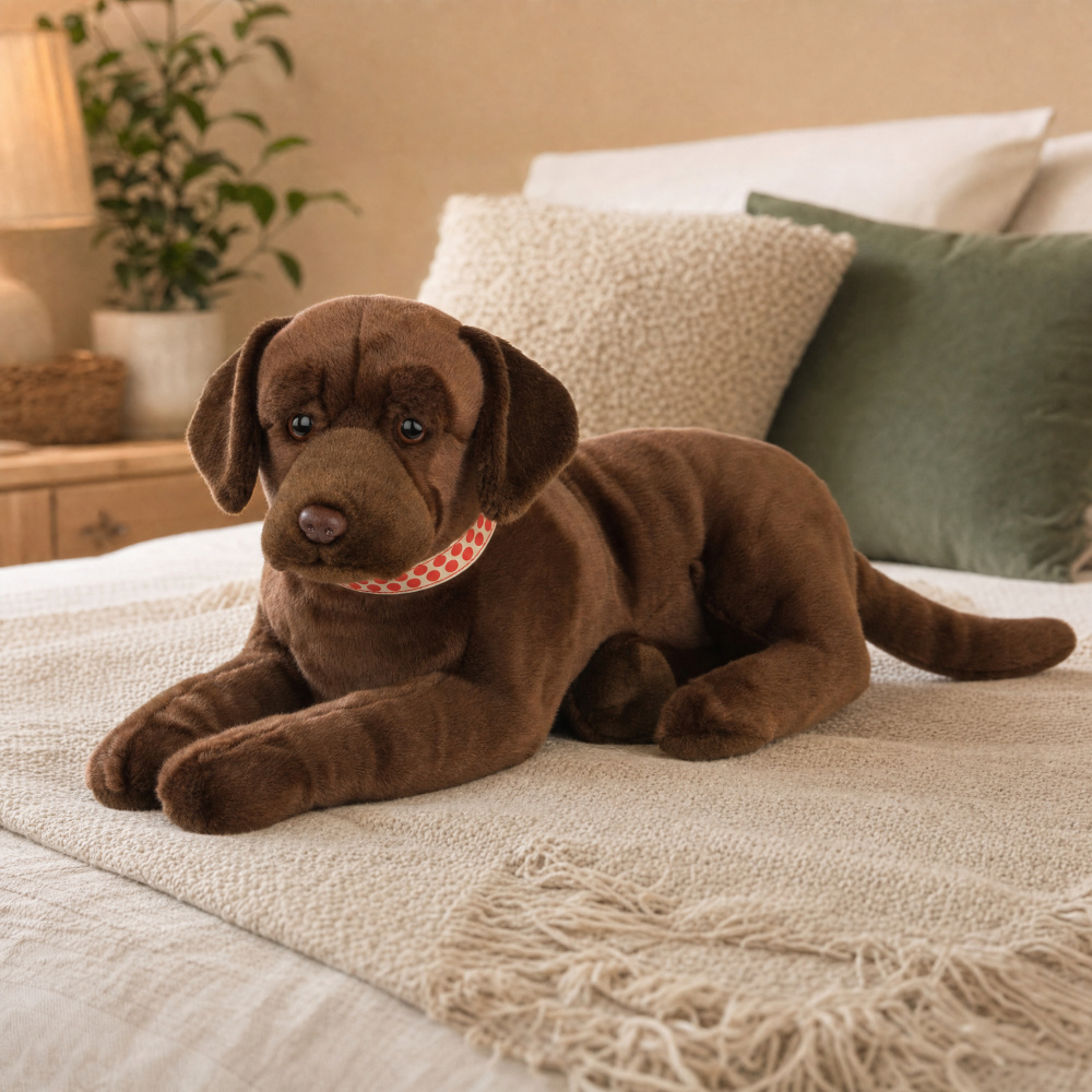 Living Nature bamse - Labrador, brun, 34 cm - Billede 3